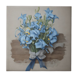 Buquê Iris Azul Vintage