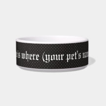 Buquê romântico gótico Tigela Média para Pet