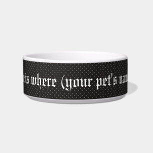 Buquê romântico gótico Tigela Média para Pet