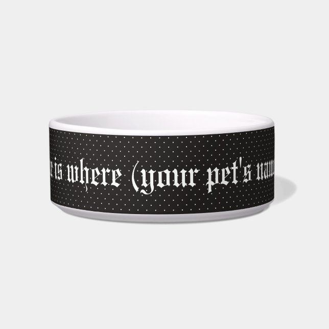 Buquê romântico gótico Tigela Média para Pet (Frente)