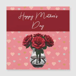 buquê rosa dia de as mães vermelho elegante floral