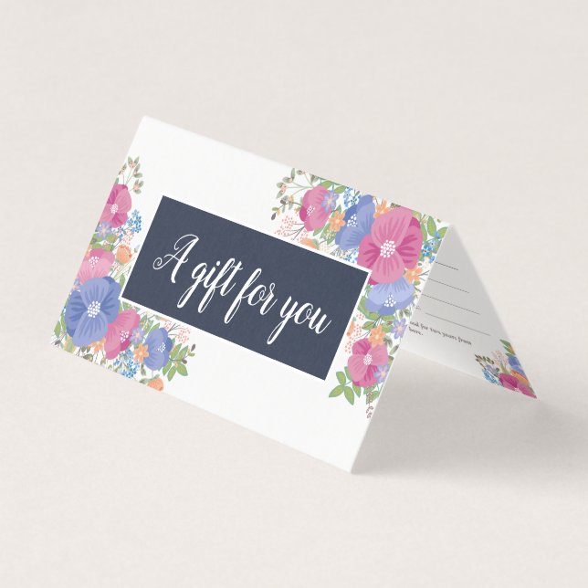 Buquês de flor selvagem roxa rosa - Certificado de (Frente)