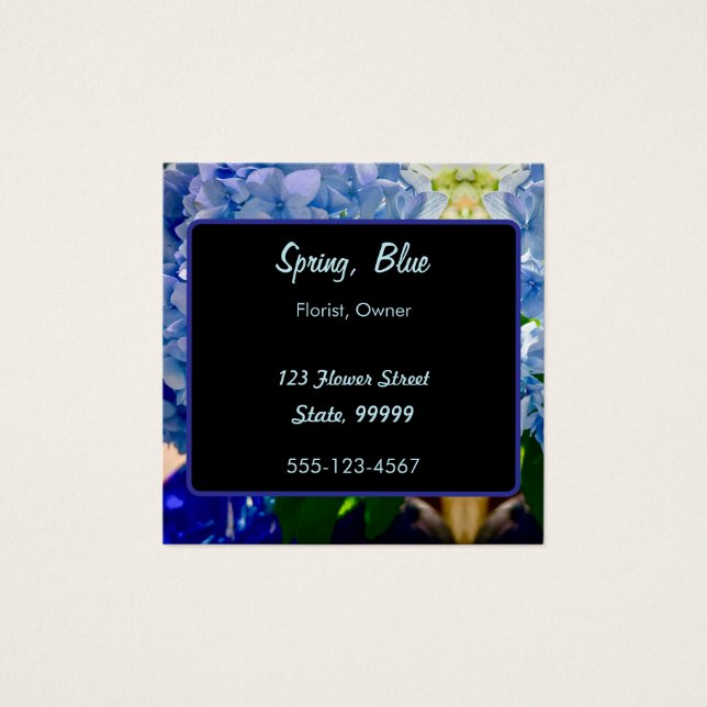 Buquês de Hydrangeas Azuis (Frente)