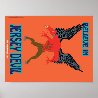 BURACA! Acredite na Poster do Diabo de Jersey