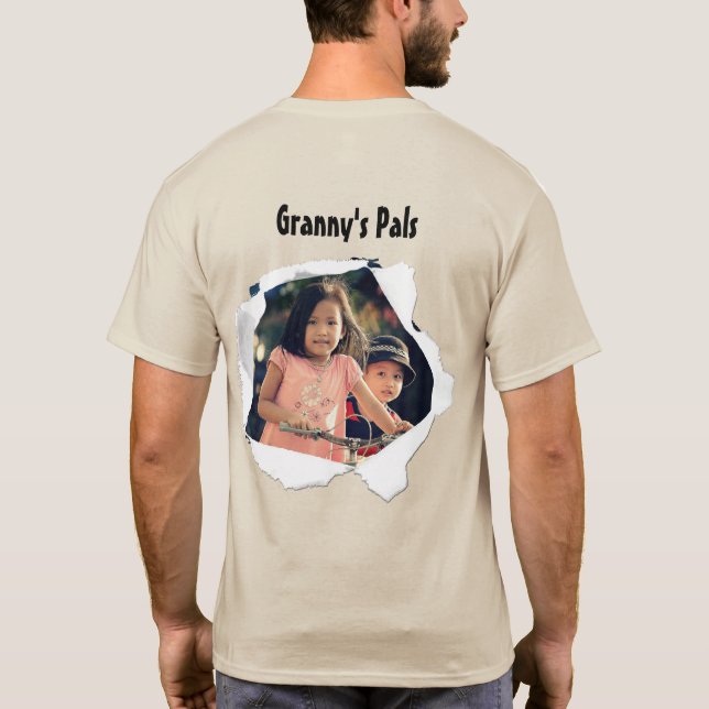 Buraco de Papel Adiciona Sua Foto A Camisa Persona (Verso)