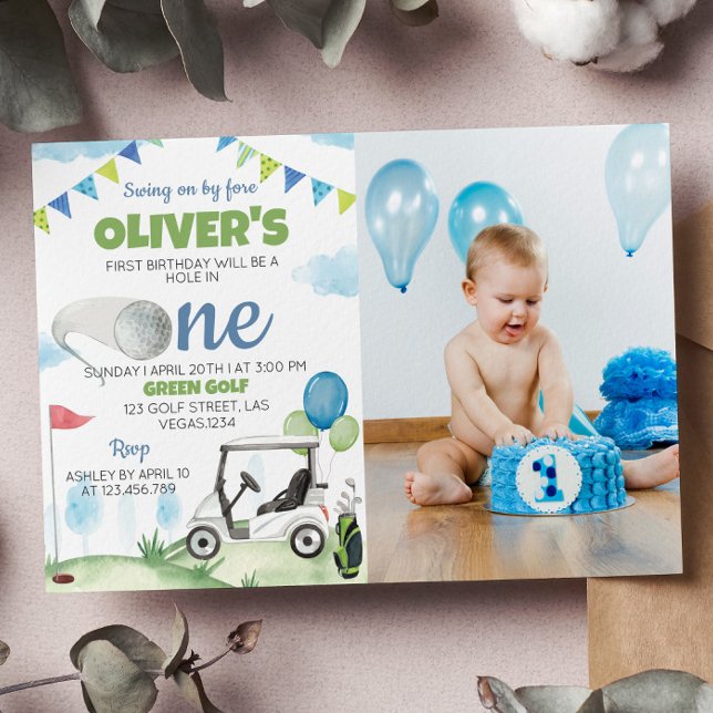 Buraco Em Um Convite Para primeiro aniversario De  (Criador carregado)