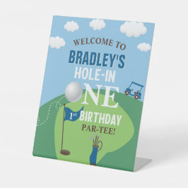 Buraco Em Um primeiro aniversario De Golfe Bem-Vin