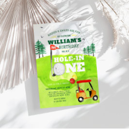 Buraco num Convite para primeiro aniversario Par-t