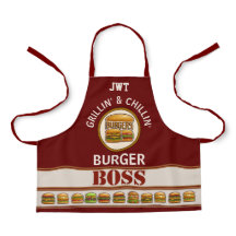 Burger Boss All-Over Impressão Apron