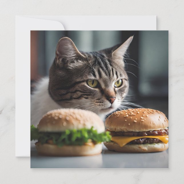 Burger Buddy - arte de gato (Frente)