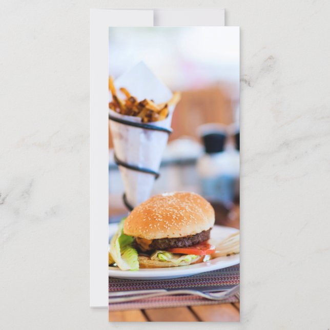 Burger e batatas fritas (Frente)