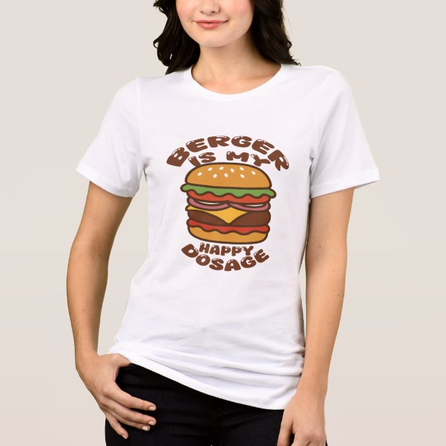 Burger é minha feliz citação de vintage (Frente)