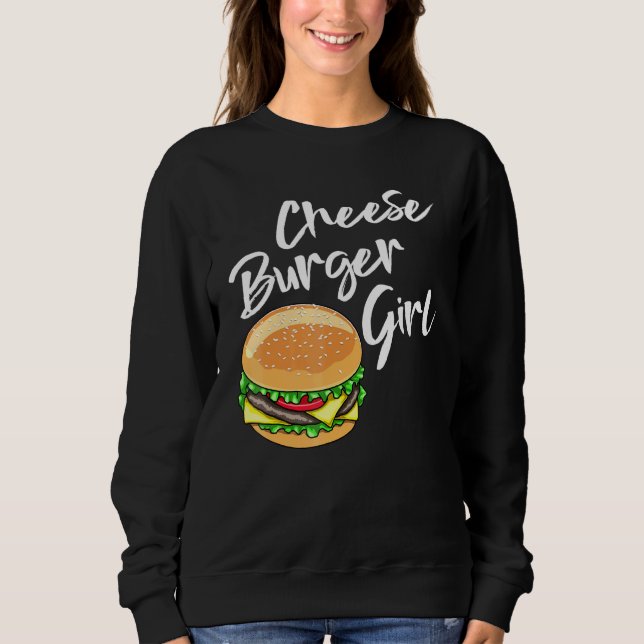 Burger Girl Comida Amor Camisetas Foodie (Frente)