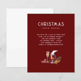 Burgundy Bebe Na Casa Aberta De Natal