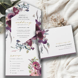 BURGUNDY BLUSH PEACH VERDE WATERCOLOR FLORAL