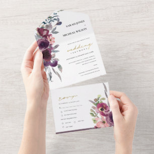 BURGUNDY BLUSH PEACH VERDE WATERCOLOR FLORAL