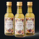Burgundy Burnt Orange Floral Women 50th Birthday<br><div class="desc">Ferrugem ardósia, laranja queimado e etiquetas de mini licor personalizadas de festa de aniversário de cor creme para flores e folhagem. Design as etiquetas do frasco para qualquer idade. Entre em contato comigo para obter assistência com suas personalizações ou para solicitar outros produtos Zazzle correspondentes ou coordenadores para o seu...</div>