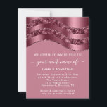 Burgundy Código QR Rosa Casamento Bridal Pinky<br><div class="desc">Um casamento elegante,  convite para eventos especiais. Para mais perguntas,  enviar para florencekdesig@gmail.com Tenha um Dia Nr 1! FlorenceKdesign</div>