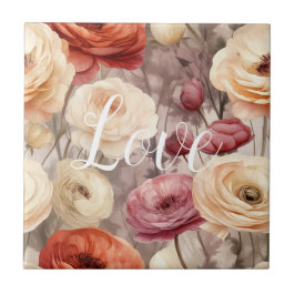 Burgundy Cream Spring Flowers Love