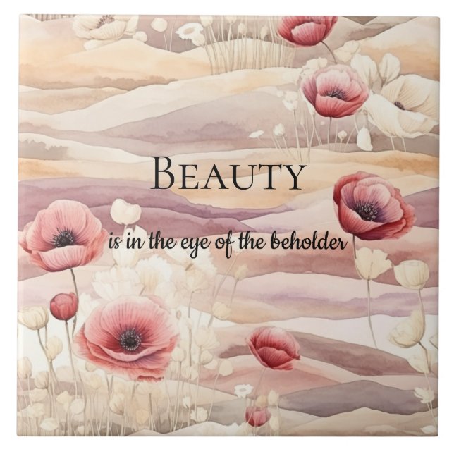 Burgundy Creme Blush Floral Chá de Noiva (Frente)