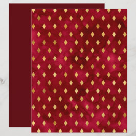 Burgundy Dourado Diamond Standard Scrapbook Paper