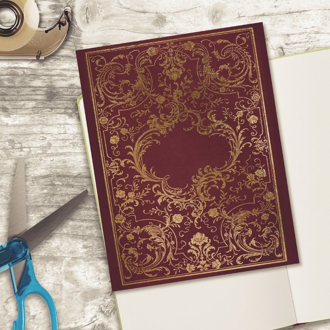 Burgundy Faux Leather Scrapbook (Criador carregado)