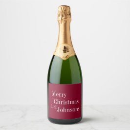 Burgundy Merry Christmas Party Favor