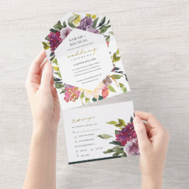 BURGUNDY ROPLE PINK VERDE LIMÃO FLORAL CASAMENTO T