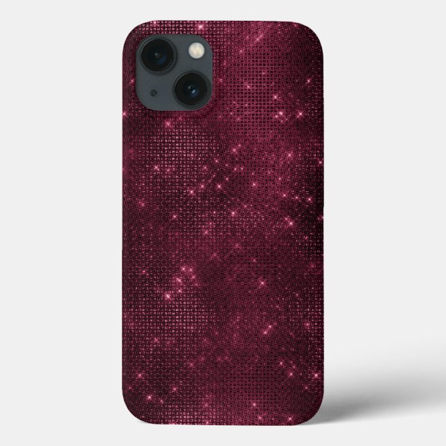 Burgundy Sparkle Glitter Girly Glam (Verso)