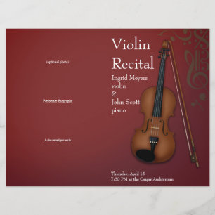 Burgundy Violin Viola Dobrou o Considerando