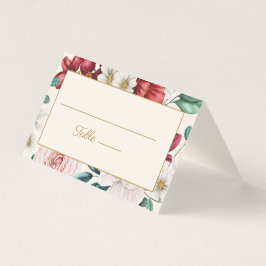 Burgundy White Floral, Branca