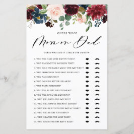 Burgunte adivinha quem é a mãe ou o jogo do Chá de