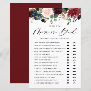 Burgunte adivinha quem é a mãe ou o jogo do Chá de