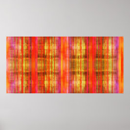 Buring Reds Abstrato Modern Art Impressão