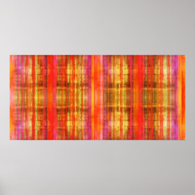 Buring Reds Abstrato Modern Art Impressão (Frente)