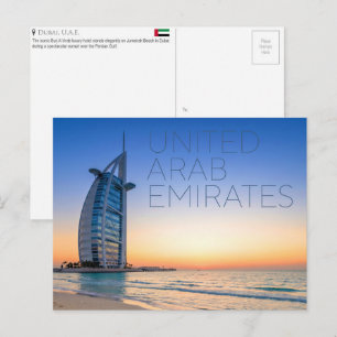 Burj Al Arab, Dubai, Emirados Árabes Cartão Postal