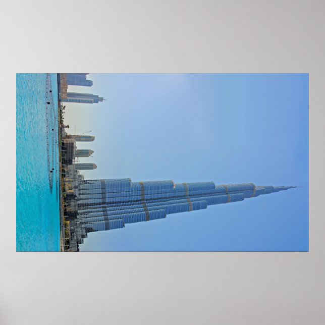 Burj Khalifa & Dubai Fountain Fotografia Poster (Frente)