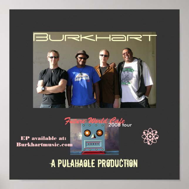 Burkhart Future World Café Poster (Frente)