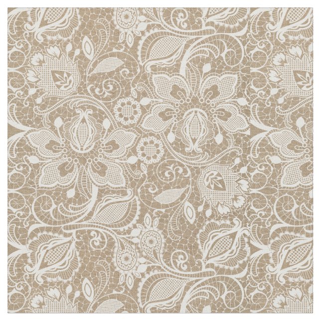Burlap & Lace Tecido Floral Exótico (Detalhe)