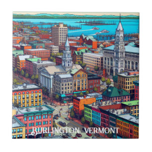 Burlington, Arte de Estilo de Quadrinhos Vermont