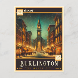 Burlington, Vermont | Cartão postal Vintage