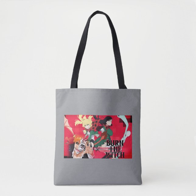 Burn the Witch Tote Bag – Spooky Halloween Accesso (Frente)