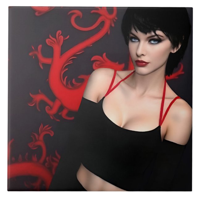 Burnt Out Souls ceramic tile (Frente)