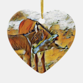 Burro da mãe & ornamento do filho