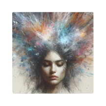 Burst Cósmico: Explosão Abstrata de Cor e Luz