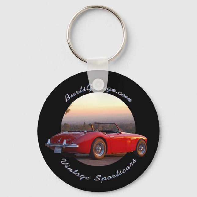 BurtsGarage.com Vintage Sportscars Chaveiro (Frente)