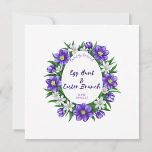 Busca de ovos, convite para Páscoa Brunch