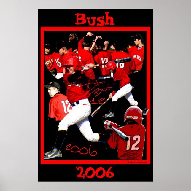 Bush Freshman Baseball Poster (Frente)