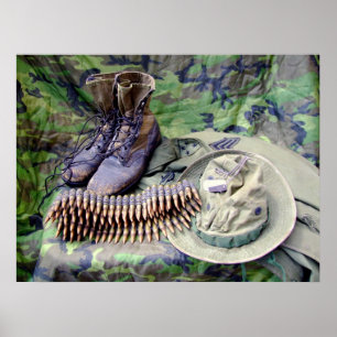 Bush Hat and Jungle Boots poster