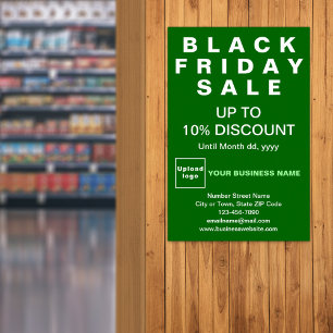 Business Black Friday Sale Poster verde